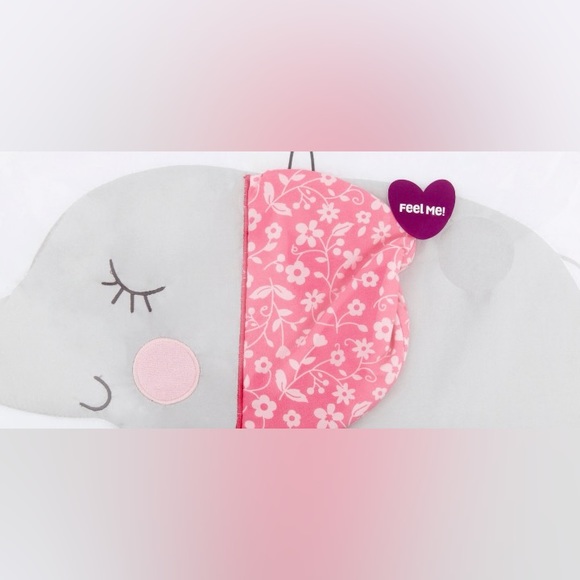 3pc Nursery Comforter Set Crib Sheet Pink Gray Elephant Bird Parent's Choice NEW - Picture 6 of 14